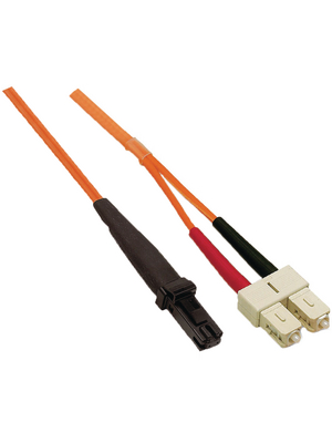FibreFab - MTRJSC50OR1 - FO cable 50/125um OM2 MTRJ/SC 1.00 m orange, MTRJSC50OR1, FibreFab