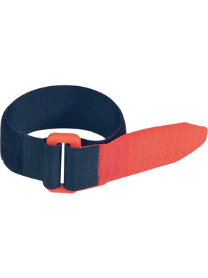 Fastech - F101-25-480-5 - Hook-and-loop tie red/black 480 mm x25 mm, F101-25-480-5, Fastech