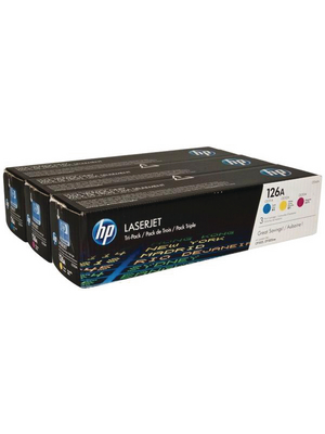 Hewlett Packard (DAT) - CF341A - CMY Tri-Pack toner 126A Cyan / magenta / yellow, CF341A, Hewlett Packard (DAT)