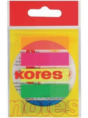 Kores - N45105 - NOTES INDEX 12 x 45 mm 5 colours, N45105, Kores