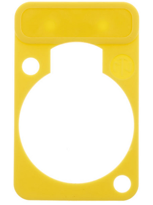 Neutrik - DSS-YELLOW - Colour-coded marking plate yellow, DSS-YELLOW, Neutrik