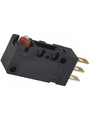 Omron Electronic Components - D2VW-01-1 - Micro switch 0.1 A Plunger N/A 1 change-over (CO), D2VW-01-1, Omron Electronic Components