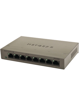 Netgear - FS308-100PES - Switch 8x 10/100, Desktop, FS308-100PES, Netgear