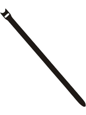 Fastech - E7-2-330-B100 - Hook-and-loop cable ties black 200 mm x7 mm, E7-2-330-B100, Fastech