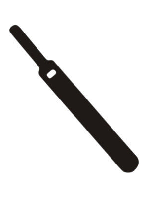 Fastech - E5-3-330-B100 - Hook-and-loop cable ties black 200 mm x13 mm, E5-3-330-B100, Fastech