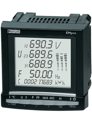 Phoenix Contact - EEM-MA600 - Energy meter 1-/2-/3-phase 110...400 VAC, 120...350 VDC 700 VAC 5 A, EEM-MA600, Phoenix Contact