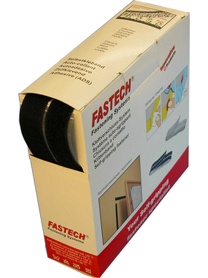 Fastech - B20-SKL999910 - Self-adhesive hook-and-loop fasteners black 10 m x20 mm, B20-SKL999910, Fastech