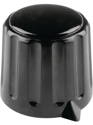 Mentor - 4311.6133 - Rotary knob with pointer black 20 mm, 4311.6133, Mentor