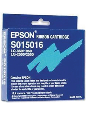 Epson - S015016 - Colour ribbon Nylon black, S015016, Epson