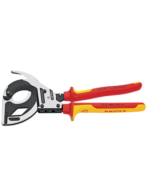 Knipex - 95 36 320 - Cable cutter VDE, 3-stage ratchet, 95 36 320, Knipex