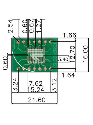Roth Elektronik - RE932-03ST - Prototyping board FR4 Epoxide + chem. Ni/Au, RE932-03ST, Roth Elektronik