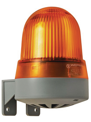 Werma - 422 310 75 - LED/buzzer combination, wall-mounted yellow, 422 310 75, Werma