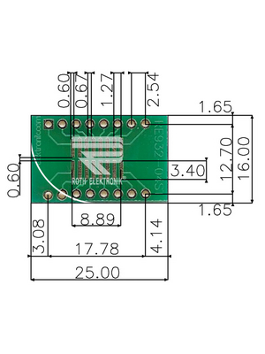 Roth Elektronik - RE932-04ST - Prototyping board FR4 Epoxide + chem. Ni/Au, RE932-04ST, Roth Elektronik