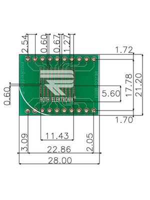 Roth Elektronik - RE932-05ST - Prototyping board FR4 Epoxide + chem. Ni/Au, RE932-05ST, Roth Elektronik