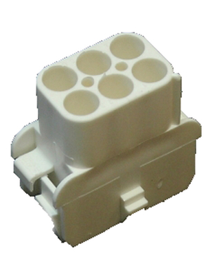 TE Connectivity - 926682-3 - Receptacle housing Pitch6.35 mm Poles 2 x 3 accepts male or female contacts / Double row MATE-N-LOK Universal, 926682-3, TE Connectivity