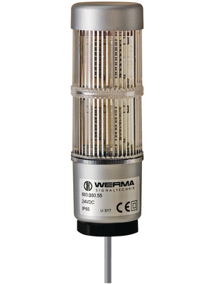 Werma - 693 080 55 - Signalling column Kompakt 36, red / green, 24 VDC, 693 080 55, Werma