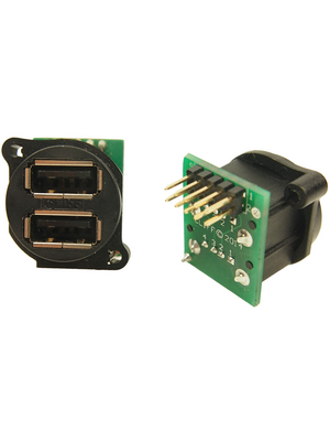Cliff - CP30092 - Dual USB Socket in XLR Housing, CP30092, Cliff