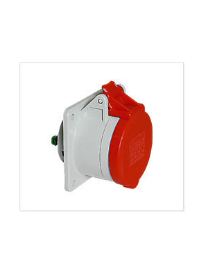 Bals - 132002 - CEE integral socket red 32 A/400 VAC, 132002, Bals