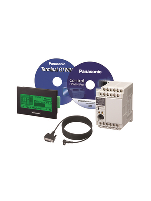 Panasonic - KITGT02FPXC14R - PLC/HMI Starter Kit, 8 DI, 8 HS, 6 RO, KITGT02FPXC14R, Panasonic
