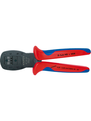 Knipex - 97 54 24 - Crimping pliers D Sub; HD 20; HDE plug 305 g 0.03...0.56 mm2, 97 54 24, Knipex