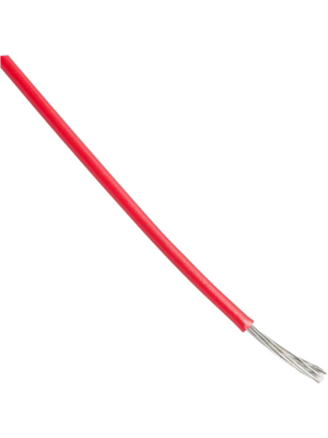 Alpha Wire - 3048 RD001 - Stranded wire, 0.08 mm2, red Stranded tin-plated copper wire PVC, 3048 RD001, Alpha Wire