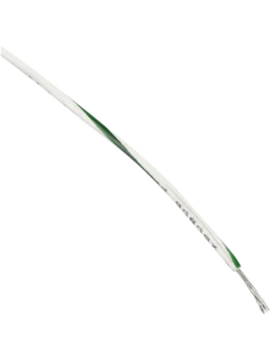 Alpha Wire - 3055 WG001 - Stranded wire, 0.82 mm2, green/white Stranded tin-plated copper wire PVC, 3055 WG001, Alpha Wire
