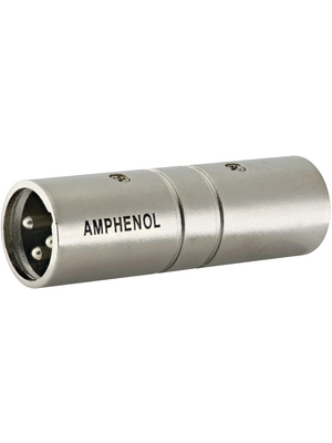 Amphenol - AC3M3MW - XLR, Adapter 3 N/A AC nickel-plated, AC3M3MW, Amphenol