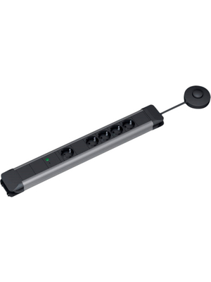Bachmann - 330.140 - Outlet strip, Foot-Tap Switch / Auto. Switch-Off, 5xF (CEE 7/4), 2.0 m, F (CEE 7/3), 330.140, Bachmann