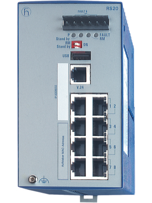 Belden Hirschmann - RS20-0800T1T1SDAP - Industrial Ethernet Switch 8x 10/100 RJ45, RS20-0800T1T1SDAP, Belden Hirschmann