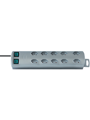 Brennenstuhl - 1153392120 - Outlet strip, 2 Switches, 10xType 13, 2 m, Type 12, 1153392120, Brennenstuhl