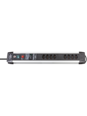 Brennenstuhl - 1391002607 - Outlet strip, 1 Switch / Over Voltage Protection, 8xType 13, 3 m, Type 12, 1391002607, Brennenstuhl