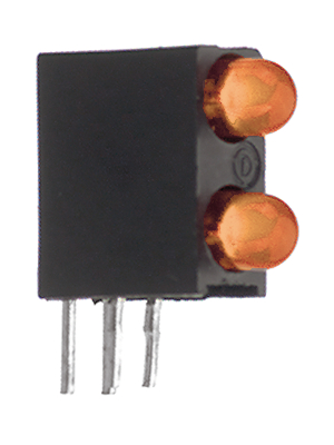 Dialight - 553-0177-200F - PCB LED 3 mm round orange standard, 553-0177-200F, Dialight