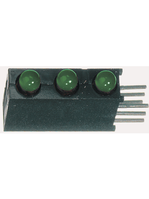 Dialight - 564-0100-222F - PCB LED 3 mm round green/green/green standard, 564-0100-222F, Dialight
