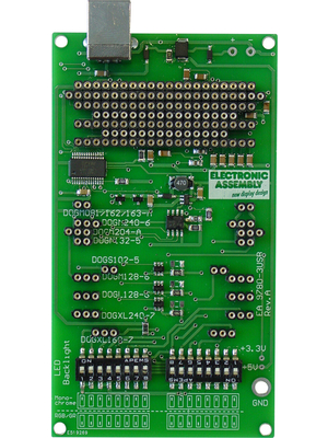 Electronic Assembly - EA 9780-3USB - USB Test board for EA DOG displays USB Testboard, EA 9780-3USB, Electronic Assembly
