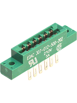 Edac - 307-012-500-202 - Card edge connector 12P, 307-012-500-202, Edac