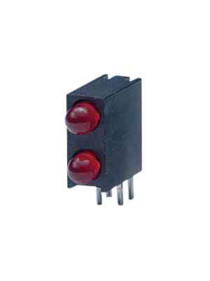 Everlight Electronics - A694B/2SUR/S530-A2 - PCB LED 3 mm round red standard, A694B/2SUR/S530-A2, Everlight Electronics