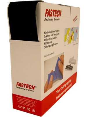 Fastech - B25-ETN32HM9910 - Self-adhesive micro hook-and-loop fasteners black 10.0 m x25 mm, B25-ETN32HM9910, Fastech