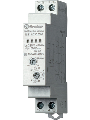 Finder - 15.81.8.230.0500 - Step relay with dimmer, 230 VAC 500 W, 15.81.8.230.0500, Finder