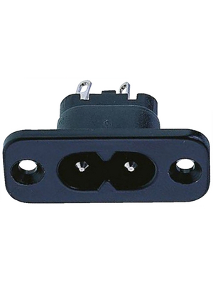 Heil - 2571X2200A100B - Panel Mount IEC Plug N/A black, 2571X2200A100B, Heil