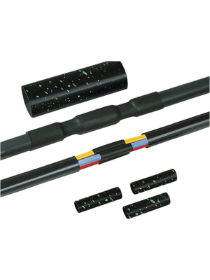 HellermannTyton - LVK-4X95-300 PO-X BK - Heat-shrink Cable Joint kit Polyolefin, cross-linked (POX) 4:1 -55...+110 C, LVK-4X95-300 PO-X BK, HellermannTyton