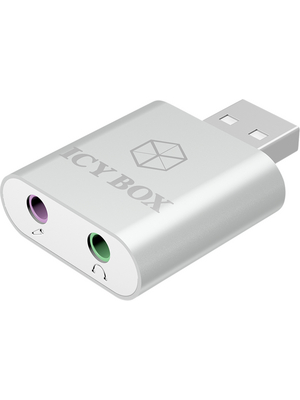 ICY BOX - IB-AC527 - Sound card, USB / 2 x 3.5 mm jack plug, IB-AC527, ICY BOX