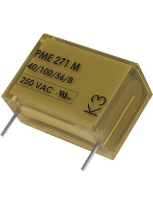 KEMET - PME271M622KR19T0 - X2 capacitor, 220 nF, 275 VAC, PME271M622KR19T0, KEMET
