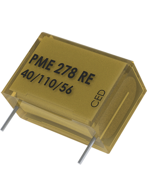 KEMET - PME278RA4100MR30 - X1 capacitor,  1.0 nF, 440 VAC, PME278RA4100MR30, KEMET