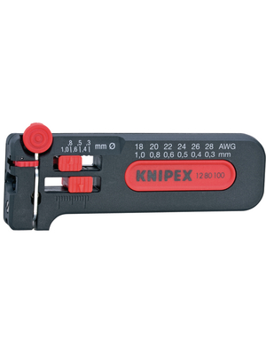 Knipex - 12 80 100 SB - Stripping tool 0.3...1.0 mm, 12 80 100 SB, Knipex