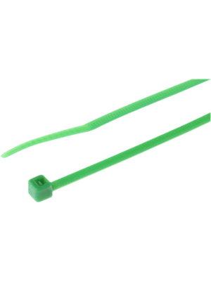 RND Cable - RND 475-00330 - Cable tie green 100 mm x 2.5 mm, RND 475-00330, RND Cable