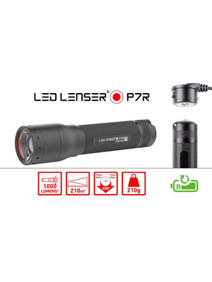 LED Lenser - P7R - LED Torch 1000 lm 1 x Li-Ion 3.7 V, P7R, LED Lenser