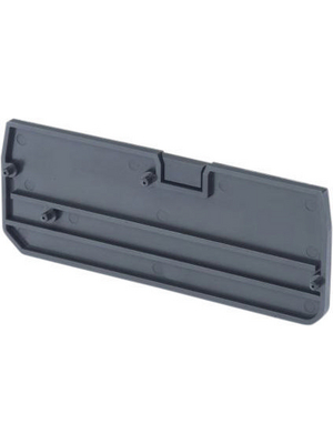 Omron Industrial Automation - XW5E-P1.5-2.2-1 - End cover N/A 63.2 x 2.2 x 24.5 mm dark grey XW5E, XW5E-P1.5-2.2-1, Omron Industrial Automation