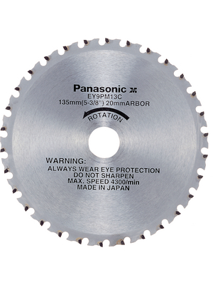Panasonic Power Tools - EY9PM13E - Circular saw blade, EY9PM13E, Panasonic Power Tools
