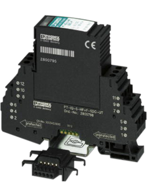 Phoenix Contact - PT-IQ-5-HF-12DC-UT - Surge protection device 0.6 A Screw connection, PT-IQ-5-HF-12DC-UT, Phoenix Contact