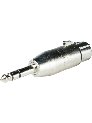 RND Connect - RND 205-00563 - XLR connector Female / Male Stereo 3 N/A Soldering silver, RND 205-00563, RND Connect